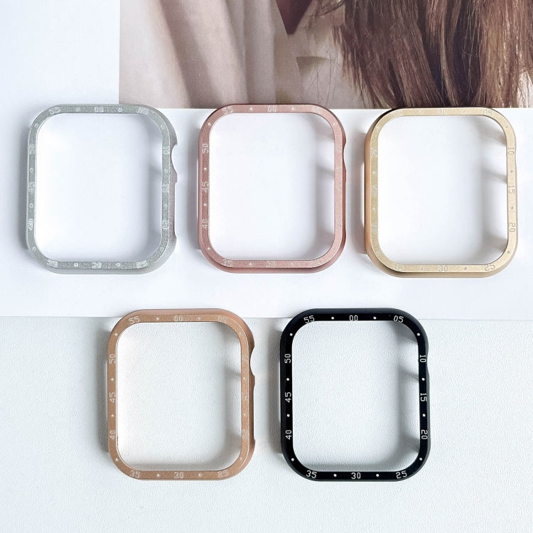 Aluminum Alloy Watch Frame Case, For Apple Watch Series 6 / 5 / 4 / SE 44mm, For Apple Watch Series 6 / 5 / 4 / SE 40mm, For Apple Watch Series 9 / 8 / 7 45mm, For Apple Watch Series 9 / 8 / 7 41mm, For Apple Watch Series 3 / 2 / 1 38mm                ...
