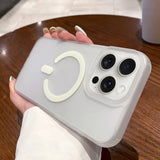 Dual-Side Frosted MagSafe Clear Phone Case, For iPhone 14, For iPhone 14 Pro, For iPhone 14 Pro Max, For iPhone 13 Pro Max, For iPhone 13 Pro, For iPhone 13, For iPhone 12, For iPhone 12 Pro Max