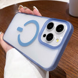 Dual-Side Frosted MagSafe Clear Phone Case, For iPhone 16 Pro, For iPhone 16 Plus, For iPhone 16, For iPhone 15 Pro Max, For iPhone 15 Pro, For iPhone 15 Plus, For iPhone 15, For iPhone 14 Plus