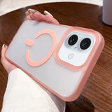 Dual-Side Frosted MagSafe Clear Phone Case, For iPhone 16 Pro, For iPhone 16 Plus, For iPhone 16, For iPhone 15 Pro Max, For iPhone 15 Pro, For iPhone 15 Plus, For iPhone 15, For iPhone 14 Plus