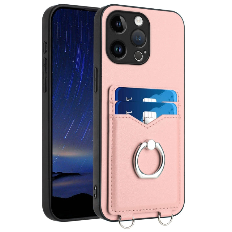 R20 Ring Card Holder Phone Case, For iPhone 17 Pro Max, For iPhone 17 Pro, For iPhone 17, For iPhone Air, For iPhone 15 Pro Max, For iPhone 15 Pro, For iPhone 15 Plus, For iPhone 15