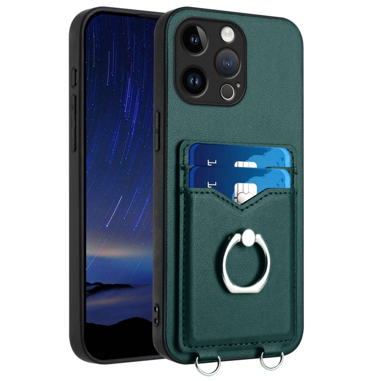 R20 Ring Card Holder Phone Case, For iPhone 17 Pro Max, For iPhone 17 Pro, For iPhone 17, For iPhone Air, For iPhone 15 Pro Max, For iPhone 15 Pro, For iPhone 15 Plus, For iPhone 15