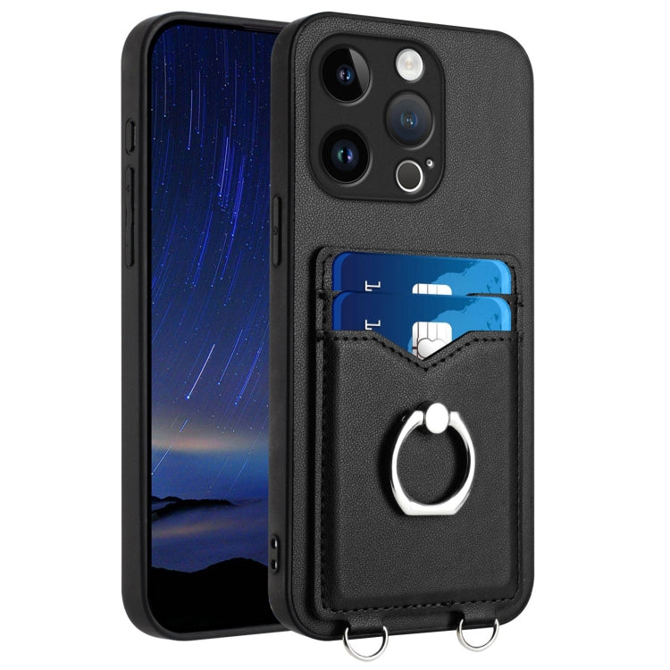 R20 Ring Card Holder Phone Case, For iPhone 17 Pro Max, For iPhone 17 Pro, For iPhone 17, For iPhone Air, For iPhone 15 Pro Max, For iPhone 15 Pro, For iPhone 15 Plus, For iPhone 15