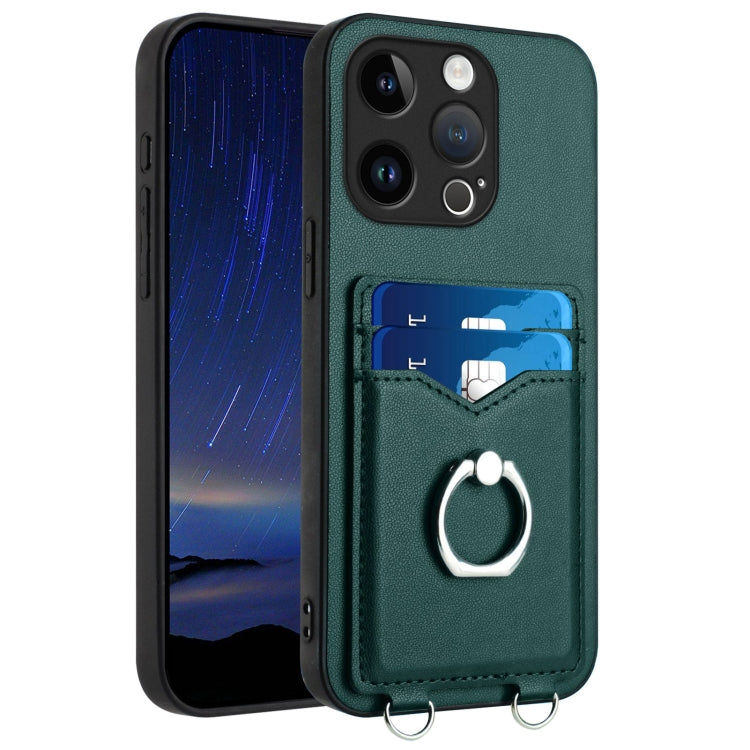R20 Ring Card Holder Phone Case, For iPhone 17 Pro Max, For iPhone 17 Pro, For iPhone 17, For iPhone Air, For iPhone 15 Pro Max, For iPhone 15 Pro, For iPhone 15 Plus, For iPhone 15