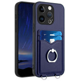 R20 Ring Card Holder Phone Case, For iPhone 14 Plus, For iPhone 14, For iPhone 14 Pro, For iPhone 14 Pro Max, For iPhone SE 2022 / SE 2020 / 8, For iPhone 13 Pro Max, For iPhone 13 Pro, For iPhone 13