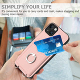 R20 Ring Card Holder Phone Case, For iPhone 14 Plus, For iPhone 14, For iPhone 14 Pro, For iPhone 14 Pro Max, For iPhone SE 2022 / SE 2020 / 8, For iPhone 13 Pro Max, For iPhone 13 Pro, For iPhone 13