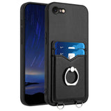 R20 Ring Card Holder Phone Case, For iPhone 14 Plus, For iPhone 14, For iPhone 14 Pro, For iPhone 14 Pro Max, For iPhone SE 2022 / SE 2020 / 8, For iPhone 13 Pro Max, For iPhone 13 Pro, For iPhone 13