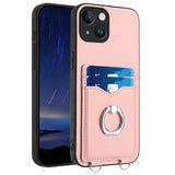 R20 Ring Card Holder Phone Case, For iPhone 13 mini, For iPhone 12, For iPhone 12 Pro Max, For iPhone 12 Pro, For iPhone 12 mini, For iPhone 11 Pro Max, For iPhone 11, For iPhone 11 Pro