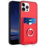 R20 Ring Card Holder Phone Case, For iPhone 13 mini, For iPhone 12, For iPhone 12 Pro Max, For iPhone 12 Pro, For iPhone 12 mini, For iPhone 11 Pro Max, For iPhone 11, For iPhone 11 Pro