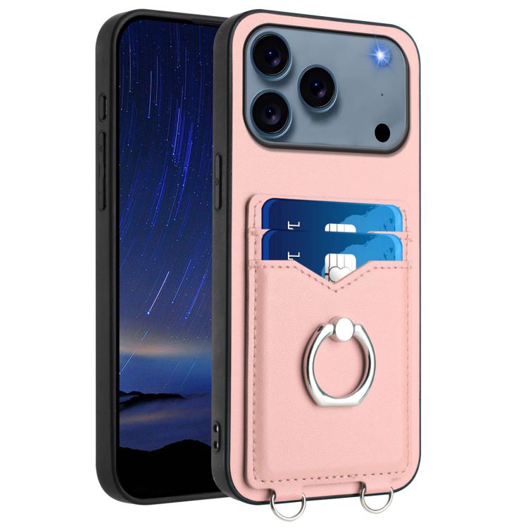 R20 Ring Card Holder Phone Case, For iPhone 17 Pro Max, For iPhone 17 Pro, For iPhone 17, For iPhone Air, For iPhone 15 Pro Max, For iPhone 15 Pro, For iPhone 15 Plus, For iPhone 15