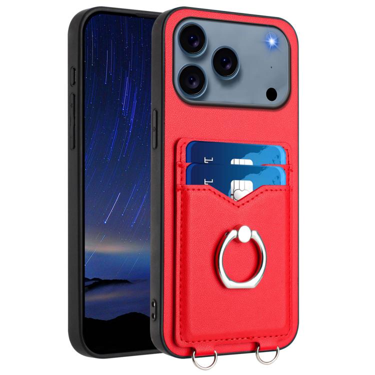 R20 Ring Card Holder Phone Case, For iPhone 17 Pro Max, For iPhone 17 Pro, For iPhone 17, For iPhone Air, For iPhone 15 Pro Max, For iPhone 15 Pro, For iPhone 15 Plus, For iPhone 15