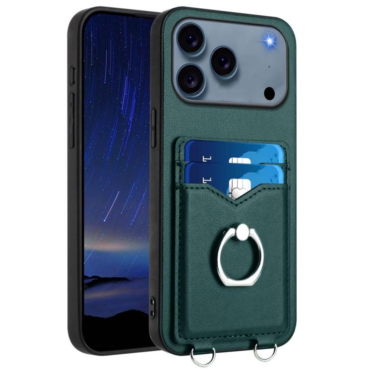 R20 Ring Card Holder Phone Case, For iPhone 17 Pro Max, For iPhone 17 Pro, For iPhone 17, For iPhone Air, For iPhone 15 Pro Max, For iPhone 15 Pro, For iPhone 15 Plus, For iPhone 15