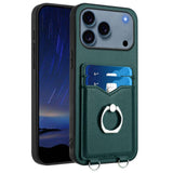 R20 Ring Card Holder Phone Case, For iPhone 17 Pro Max, For iPhone 17 Pro, For iPhone 17, For iPhone Air, For iPhone 15 Pro Max, For iPhone 15 Pro, For iPhone 15 Plus, For iPhone 15