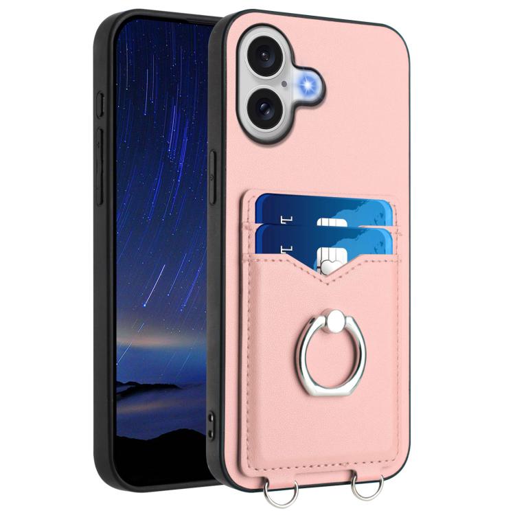 R20 Ring Card Holder Phone Case, For iPhone 17 Pro Max, For iPhone 17 Pro, For iPhone 17, For iPhone Air, For iPhone 15 Pro Max, For iPhone 15 Pro, For iPhone 15 Plus, For iPhone 15