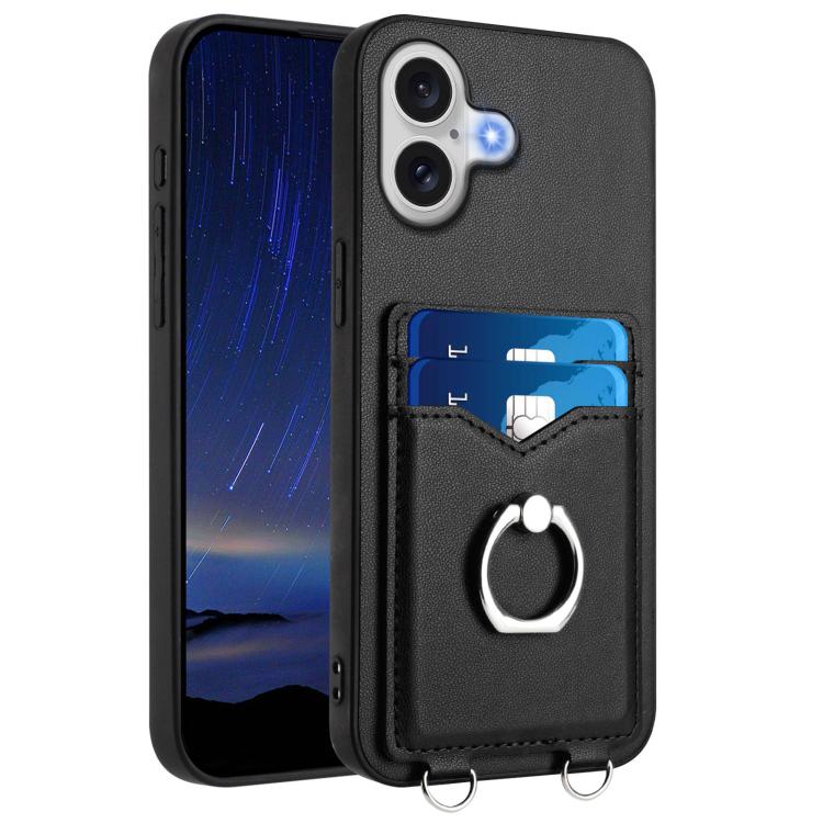 R20 Ring Card Holder Phone Case, For iPhone 17 Pro Max, For iPhone 17 Pro, For iPhone 17, For iPhone Air, For iPhone 15 Pro Max, For iPhone 15 Pro, For iPhone 15 Plus, For iPhone 15