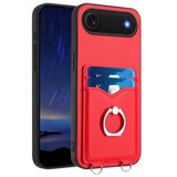 R20 Ring Card Holder Phone Case, For iPhone 17 Pro Max, For iPhone 17 Pro, For iPhone 17, For iPhone Air, For iPhone 15 Pro Max, For iPhone 15 Pro, For iPhone 15 Plus, For iPhone 15