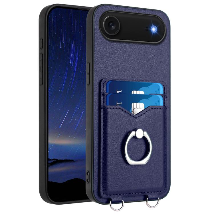 R20 Ring Card Holder Phone Case, For iPhone 17 Pro Max, For iPhone 17 Pro, For iPhone 17, For iPhone Air, For iPhone 15 Pro Max, For iPhone 15 Pro, For iPhone 15 Plus, For iPhone 15
