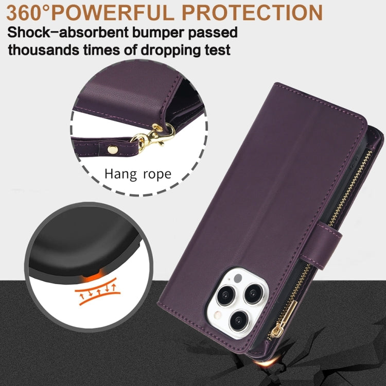 YM016 Rhombic Zipper Card Wallet Leather Phone Case with Lanyard, For iPhone 15, For iPhone 14 Plus, For iPhone 14, For iPhone 14 Pro, For iPhone 14 Pro Max, For iPhone SE 2022 / SE 2020 / 8