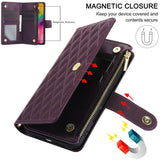 YM016 Rhombic Zipper Card Wallet Leather Phone Case with Lanyard, For iPhone 16 Pro, For iPhone 16 Plus, For iPhone 16, For iPhone 15 Pro Max, For iPhone 15 Pro, For iPhone 15 Plus