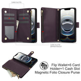 YM016 Rhombic Zipper Card Wallet Leather Phone Case with Lanyard, For iPhone 17e / 16e, For iPhone 17 Pro Max, For iPhone 17 Pro, For iPhone 17, For iPhone Air, For iPhone 16 Pro Max