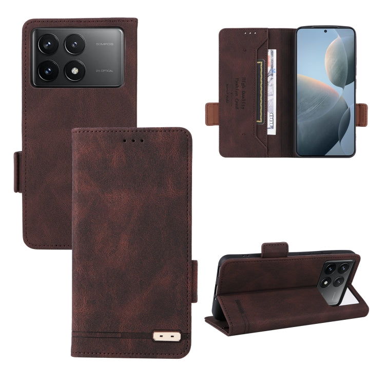 Magnetic Clasp Leather Phone Case, For Xiaomi Poco X7 Pro 5G / Redmi Turbo 4, For Xiaomi 15 Pro, For Xiaomi 14T Pro, For Xiaomi Poco F6, For Xiaomi Poco F6 Pro