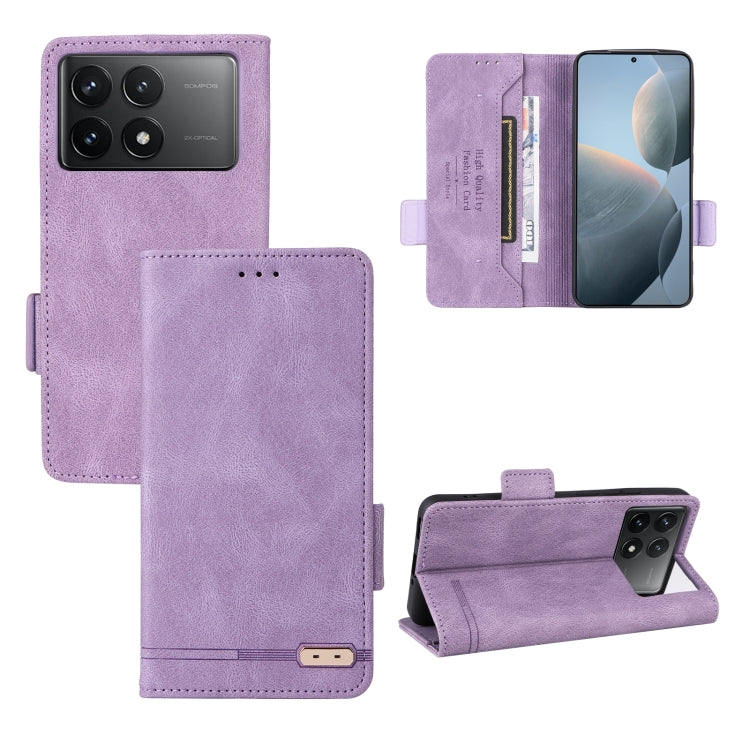 Magnetic Clasp Leather Phone Case, For Xiaomi Poco X7 Pro 5G / Redmi Turbo 4, For Xiaomi 15 Pro, For Xiaomi 14T Pro, For Xiaomi Poco F6, For Xiaomi Poco F6 Pro