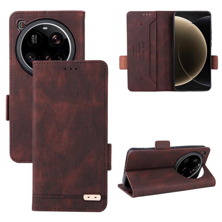 Magnetic Clasp Leather Phone Case, For Xiaomi 15T 5G, For Xiaomi 15 Ultra, For Xiaomi Poco X7 Pro 5G / Redmi Turbo 4, For Xiaomi 15 Pro, For Xiaomi 14T Pro, For Xiaomi Poco F6, For Xiaomi Poco F6 Pro