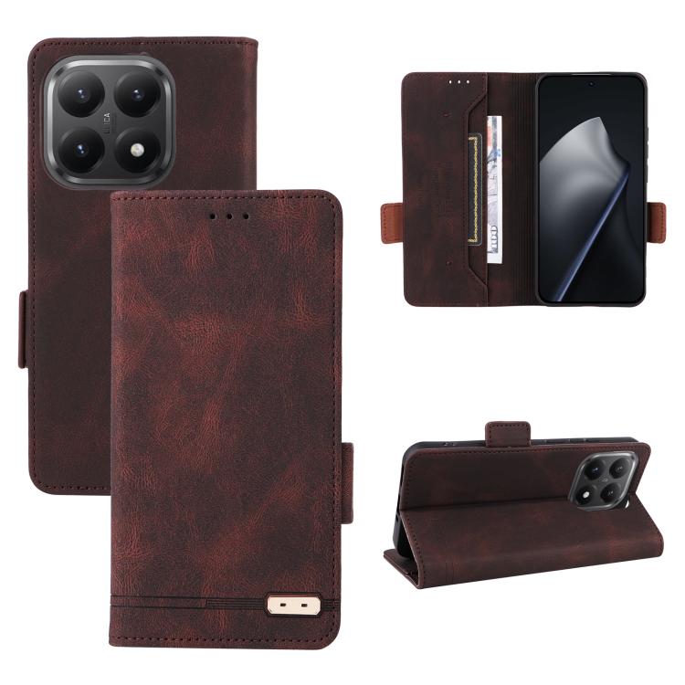 Magnetic Clasp Leather Phone Case, For Xiaomi 15T 5G, For Xiaomi 15 Ultra, For Xiaomi Poco X7 Pro 5G / Redmi Turbo 4, For Xiaomi 15 Pro, For Xiaomi 14T Pro, For Xiaomi Poco F6, For Xiaomi Poco F6 Pro
