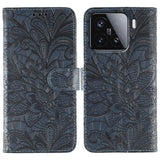 Lace Flower Embossing Flip Leather Phone Case, For Xiaomi Poco X7 Pro, For Xiaomi 15 Pro, For Xiaomi 15, For Xiaomi 14T Pro, For Xiaomi 14T, For Xiaomi Poco C61 4G Global, For Xiaomi 14 Ultra, For Xiaomi 13T / 13T Pro