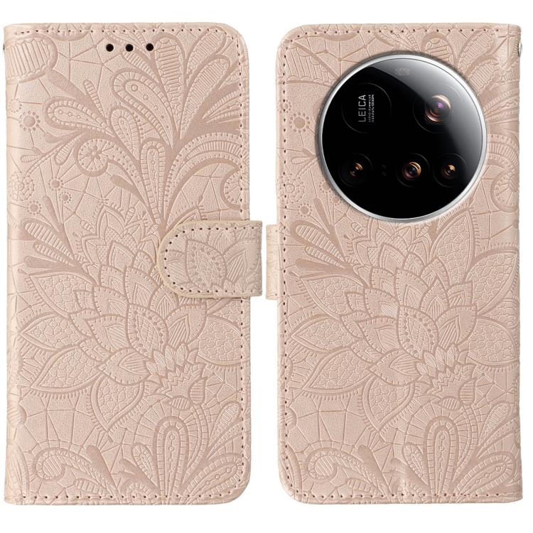 Lace Flower Embossing Flip Leather Phone Case, For Xiaomi 17 Pro, For Xiaomi 17, For Xiaomi 15T Pro 5G, For Xiaomi 15T 5G, For Xiaomi Poco F7 Ultra / Redmi K80 Pro, For Xiaomi Poco F7 Pro / Redmi K80, For Xiaomi Poco C75 4G / Poco M7, For Xiaomi 15 Ultra