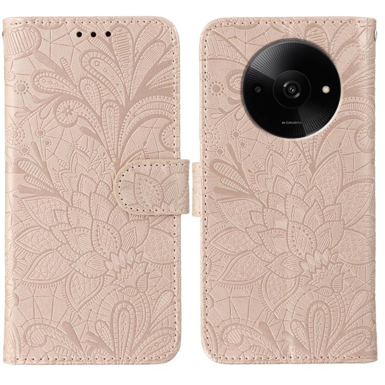 Lace Flower Embossing Flip Leather Phone Case, For Xiaomi Poco X7 Pro, For Xiaomi 15 Pro, For Xiaomi 15, For Xiaomi 14T Pro, For Xiaomi 14T, For Xiaomi Poco C61 4G Global, For Xiaomi 14 Ultra, For Xiaomi 13T / 13T Pro