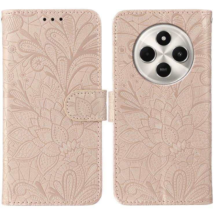 Lace Flower Embossing Flip Leather Phone Case, For Xiaomi 17 Pro, For Xiaomi 17, For Xiaomi 15T Pro 5G, For Xiaomi 15T 5G, For Xiaomi Poco F7 Ultra / Redmi K80 Pro, For Xiaomi Poco F7 Pro / Redmi K80, For Xiaomi Poco C75 4G / Poco M7, For Xiaomi 15 Ultra