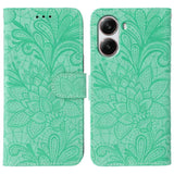 Lace Flower Embossing Flip Leather Phone Case, For Xiaomi Poco X7 Pro, For Xiaomi 15 Pro, For Xiaomi 15, For Xiaomi 14T Pro, For Xiaomi 14T, For Xiaomi Poco C61 4G Global, For Xiaomi 14 Ultra, For Xiaomi 13T / 13T Pro
