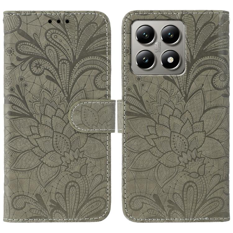 Lace Flower Embossing Flip Leather Phone Case, For Xiaomi Poco X7 Pro, For Xiaomi 15 Pro, For Xiaomi 15, For Xiaomi 14T Pro, For Xiaomi 14T, For Xiaomi Poco C61 4G Global, For Xiaomi 14 Ultra, For Xiaomi 13T / 13T Pro