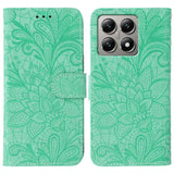 Lace Flower Embossing Flip Leather Phone Case, For Xiaomi Poco X7 Pro, For Xiaomi 15 Pro, For Xiaomi 15, For Xiaomi 14T Pro, For Xiaomi 14T, For Xiaomi Poco C61 4G Global, For Xiaomi 14 Ultra, For Xiaomi 13T / 13T Pro