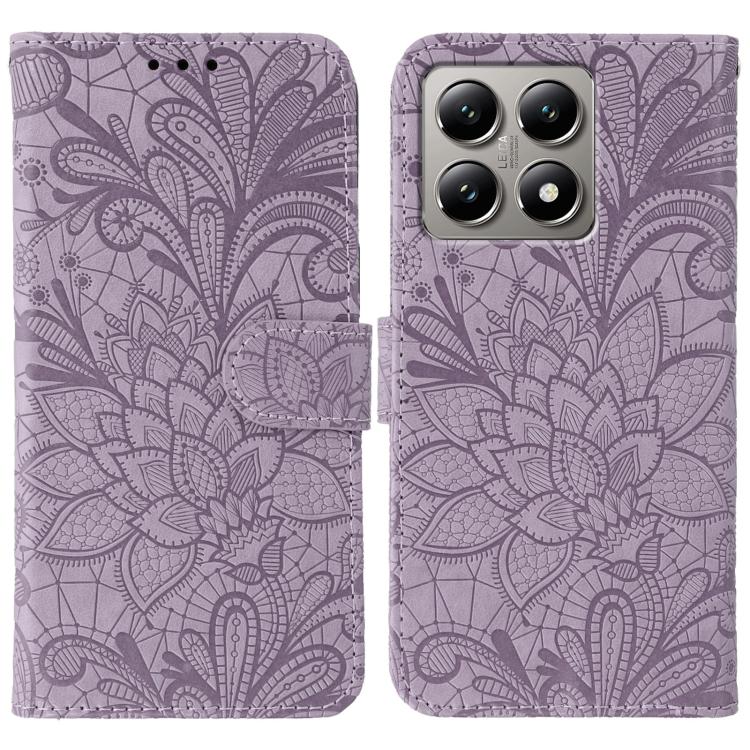 Lace Flower Embossing Flip Leather Phone Case, For Xiaomi Poco X7 Pro, For Xiaomi 15 Pro, For Xiaomi 15, For Xiaomi 14T Pro, For Xiaomi 14T, For Xiaomi Poco C61 4G Global, For Xiaomi 14 Ultra, For Xiaomi 13T / 13T Pro