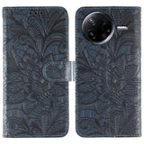 Lace Flower Embossing Flip Leather Phone Case, For Xiaomi 17 Pro, For Xiaomi 17, For Xiaomi 15T Pro 5G, For Xiaomi 15T 5G, For Xiaomi Poco F7 Ultra / Redmi K80 Pro, For Xiaomi Poco F7 Pro / Redmi K80, For Xiaomi Poco C75 4G / Poco M7, For Xiaomi 15 Ultra