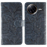 Lace Flower Embossing Flip Leather Phone Case, For Xiaomi 17 Pro, For Xiaomi 17, For Xiaomi 15T Pro 5G, For Xiaomi 15T 5G, For Xiaomi Poco F7 Ultra / Redmi K80 Pro, For Xiaomi Poco F7 Pro / Redmi K80, For Xiaomi Poco C75 4G / Poco M7, For Xiaomi 15 Ultra