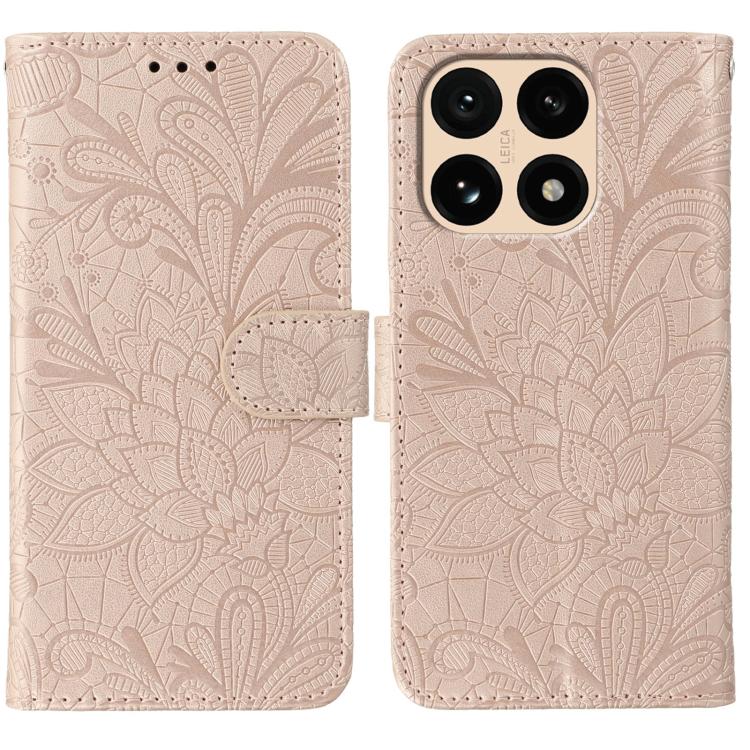 Lace Flower Embossing Flip Leather Phone Case, For Xiaomi 17 Pro, For Xiaomi 17, For Xiaomi 15T Pro 5G, For Xiaomi 15T 5G, For Xiaomi Poco F7 Ultra / Redmi K80 Pro, For Xiaomi Poco F7 Pro / Redmi K80, For Xiaomi Poco C75 4G / Poco M7, For Xiaomi 15 Ultra