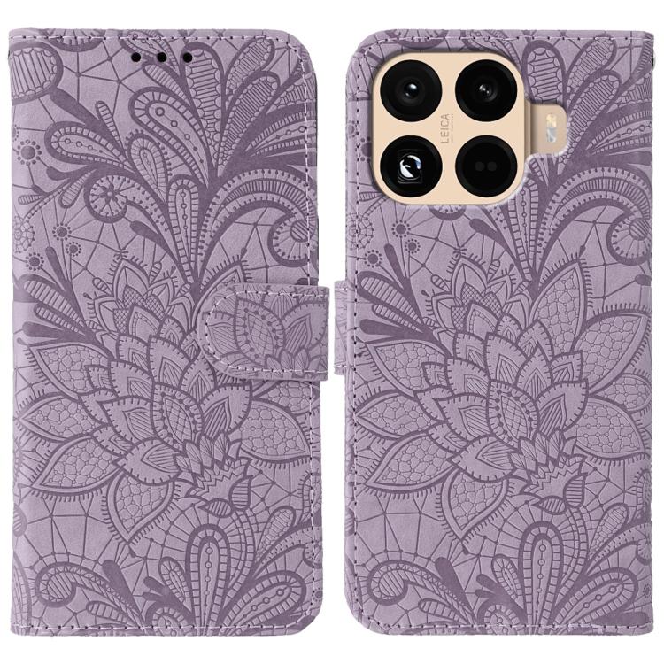 Lace Flower Embossing Flip Leather Phone Case, For Xiaomi 17 Pro, For Xiaomi 17, For Xiaomi 15T Pro 5G, For Xiaomi 15T 5G, For Xiaomi Poco F7 Ultra / Redmi K80 Pro, For Xiaomi Poco F7 Pro / Redmi K80, For Xiaomi Poco C75 4G / Poco M7, For Xiaomi 15 Ultra