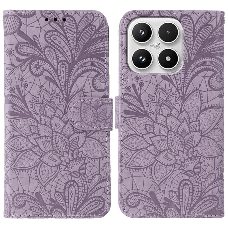 Lace Flower Embossing Flip Leather Phone Case, For Xiaomi 17 Pro, For Xiaomi 17, For Xiaomi 15T Pro 5G, For Xiaomi 15T 5G, For Xiaomi Poco F7 Ultra / Redmi K80 Pro, For Xiaomi Poco F7 Pro / Redmi K80, For Xiaomi Poco C75 4G / Poco M7, For Xiaomi 15 Ultra