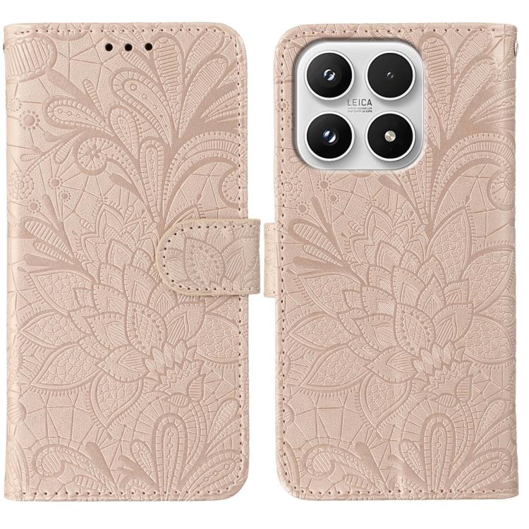 Lace Flower Embossing Flip Leather Phone Case, For Xiaomi 17 Pro, For Xiaomi 17, For Xiaomi 15T Pro 5G, For Xiaomi 15T 5G, For Xiaomi Poco F7 Ultra / Redmi K80 Pro, For Xiaomi Poco F7 Pro / Redmi K80, For Xiaomi Poco C75 4G / Poco M7, For Xiaomi 15 Ultra
