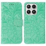 Lace Flower Embossing Flip Leather Phone Case, For Xiaomi 17 Pro, For Xiaomi 17, For Xiaomi 15T Pro 5G, For Xiaomi 15T 5G, For Xiaomi Poco F7 Ultra / Redmi K80 Pro, For Xiaomi Poco F7 Pro / Redmi K80, For Xiaomi Poco C75 4G / Poco M7, For Xiaomi 15 Ultra