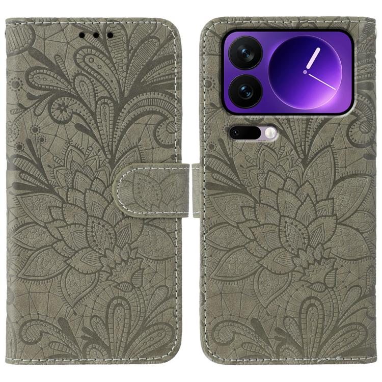 Lace Flower Embossing Flip Leather Phone Case, For Xiaomi 17 Pro, For Xiaomi 17, For Xiaomi 15T Pro 5G, For Xiaomi 15T 5G, For Xiaomi Poco F7 Ultra / Redmi K80 Pro, For Xiaomi Poco F7 Pro / Redmi K80, For Xiaomi Poco C75 4G / Poco M7, For Xiaomi 15 Ultra