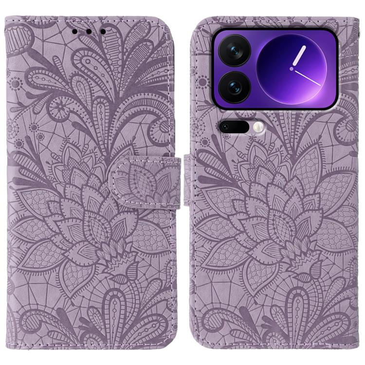 Lace Flower Embossing Flip Leather Phone Case, For Xiaomi 17 Pro, For Xiaomi 17, For Xiaomi 15T Pro 5G, For Xiaomi 15T 5G, For Xiaomi Poco F7 Ultra / Redmi K80 Pro, For Xiaomi Poco F7 Pro / Redmi K80, For Xiaomi Poco C75 4G / Poco M7, For Xiaomi 15 Ultra