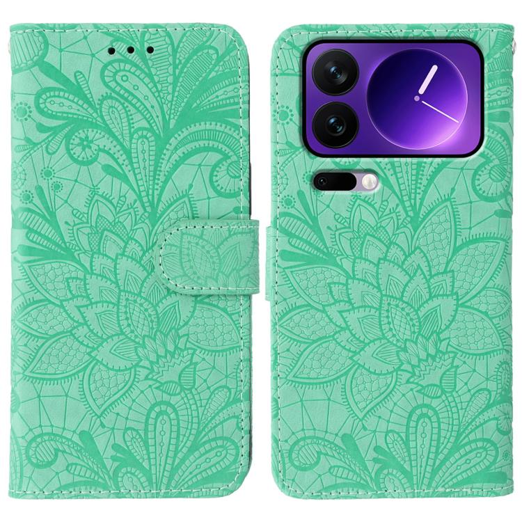Lace Flower Embossing Flip Leather Phone Case, For Xiaomi 17 Pro, For Xiaomi 17, For Xiaomi 15T Pro 5G, For Xiaomi 15T 5G, For Xiaomi Poco F7 Ultra / Redmi K80 Pro, For Xiaomi Poco F7 Pro / Redmi K80, For Xiaomi Poco C75 4G / Poco M7, For Xiaomi 15 Ultra