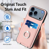 R20 Crossbody Rope Ring Card Holder Phone Case, For iPhone 17 Pro Max, For iPhone 17 Pro, For iPhone 17, For iPhone Air, For iPhone 15 Pro Max, For iPhone 15 Pro, For iPhone 15 Plus, For iPhone 15