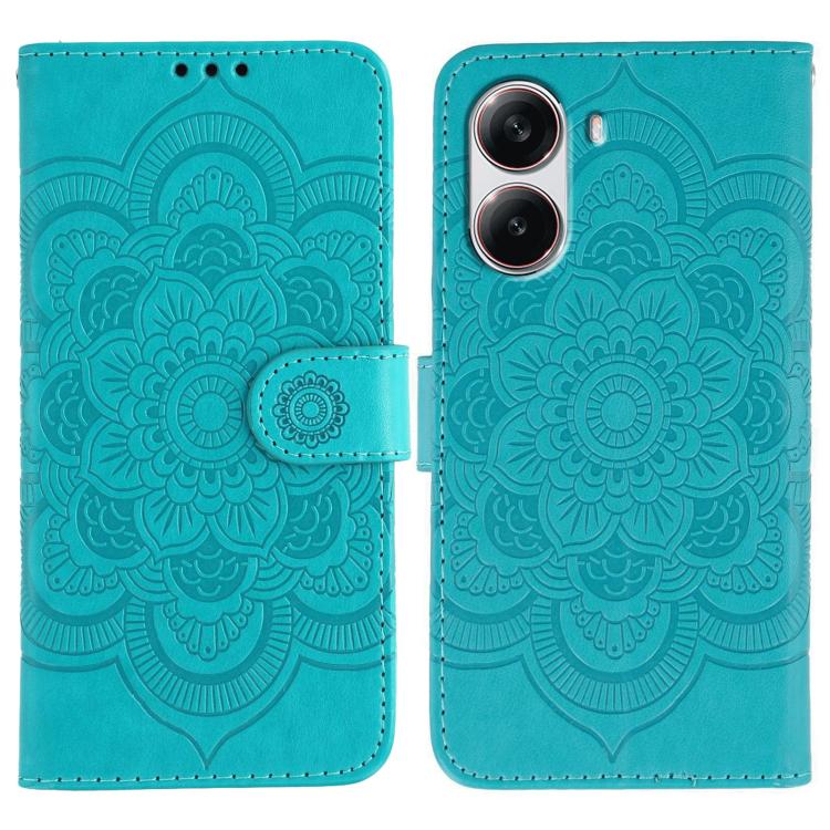 Sun Mandala Embossing Pattern Phone Leather Case, For Xiaomi 15 Ultra, For Xiaomi Poco X7 Pro, For Xiaomi 15 Pro, For Xiaomi 15, For Xiaomi 14T Pro, For Xiaomi 14T