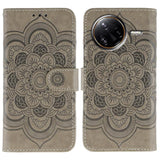 Sun Mandala Embossing Pattern Phone Leather Case, For Xiaomi 17 Pro, For Xiaomi 17, For Xiaomi 15T Pro 5G, For Xiaomi 15T 5G, For Xiaomi Poco F7 Ultra / Redmi K80 Pro, For Xiaomi Poco F7 Pro / Redmi K80