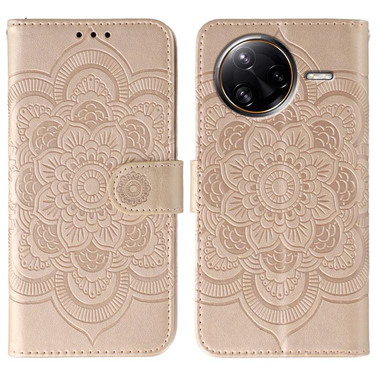 Sun Mandala Embossing Pattern Phone Leather Case, For Xiaomi 17 Pro, For Xiaomi 17, For Xiaomi 15T Pro 5G, For Xiaomi 15T 5G, For Xiaomi Poco F7 Ultra / Redmi K80 Pro, For Xiaomi Poco F7 Pro / Redmi K80